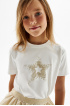 Хлопковая футболка со стразами (SNFWG-218-28419-201) Silver Spoon