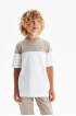 Хлопковая футболка сolor block (SSLSB-328-14604-704) Silver Spoon