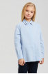 Хлопковая рубашка с декором воротничка (SSFSG-029-23016-364) Silver spoon