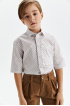 Хлопковая сорочка comfort с принтом (SSLSB-119-13902-968) Silver Spoon