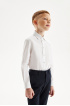 Хлопковая сорочка Slim с трикотажной спинкой на кнопках (SSFSB-328-14853-200) Silver Spoon