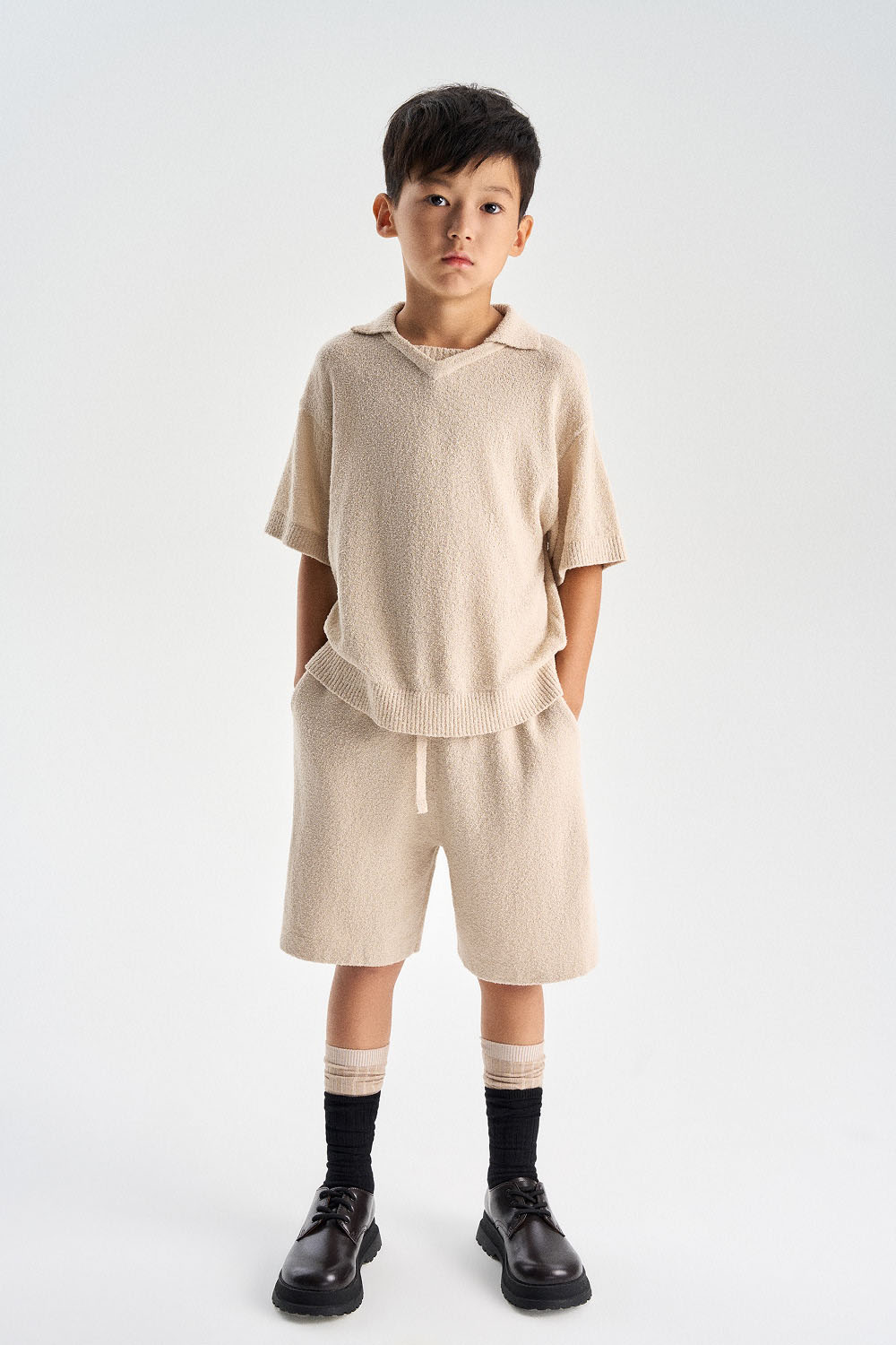 Хлопковые шорты на резинке (SSLSB-647-17421-704) Silver spoon