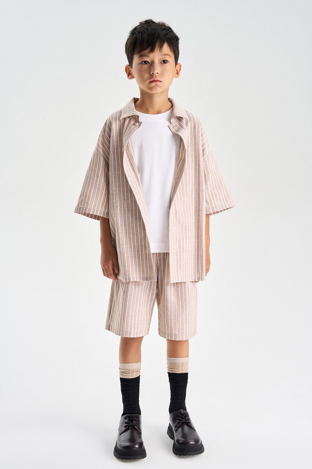 Хлопковые шорты на резинке (SSLSB-649-17423-734) Silver spoon