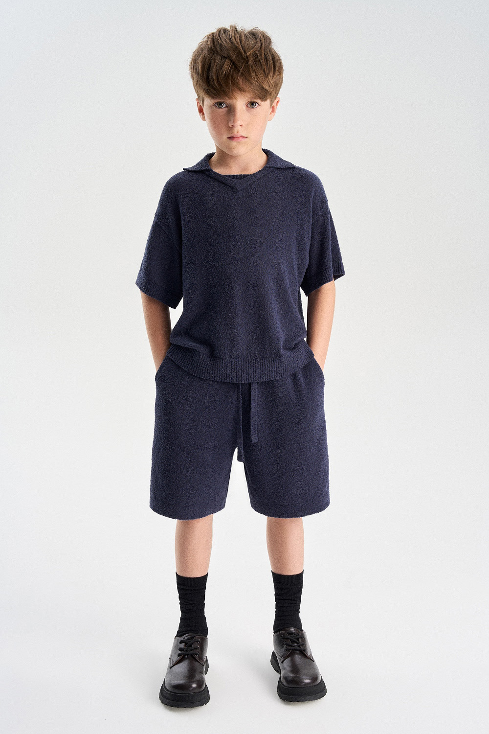 Хлопковые шорты на резинке (SSLSB-647-17421-329) Silver spoon