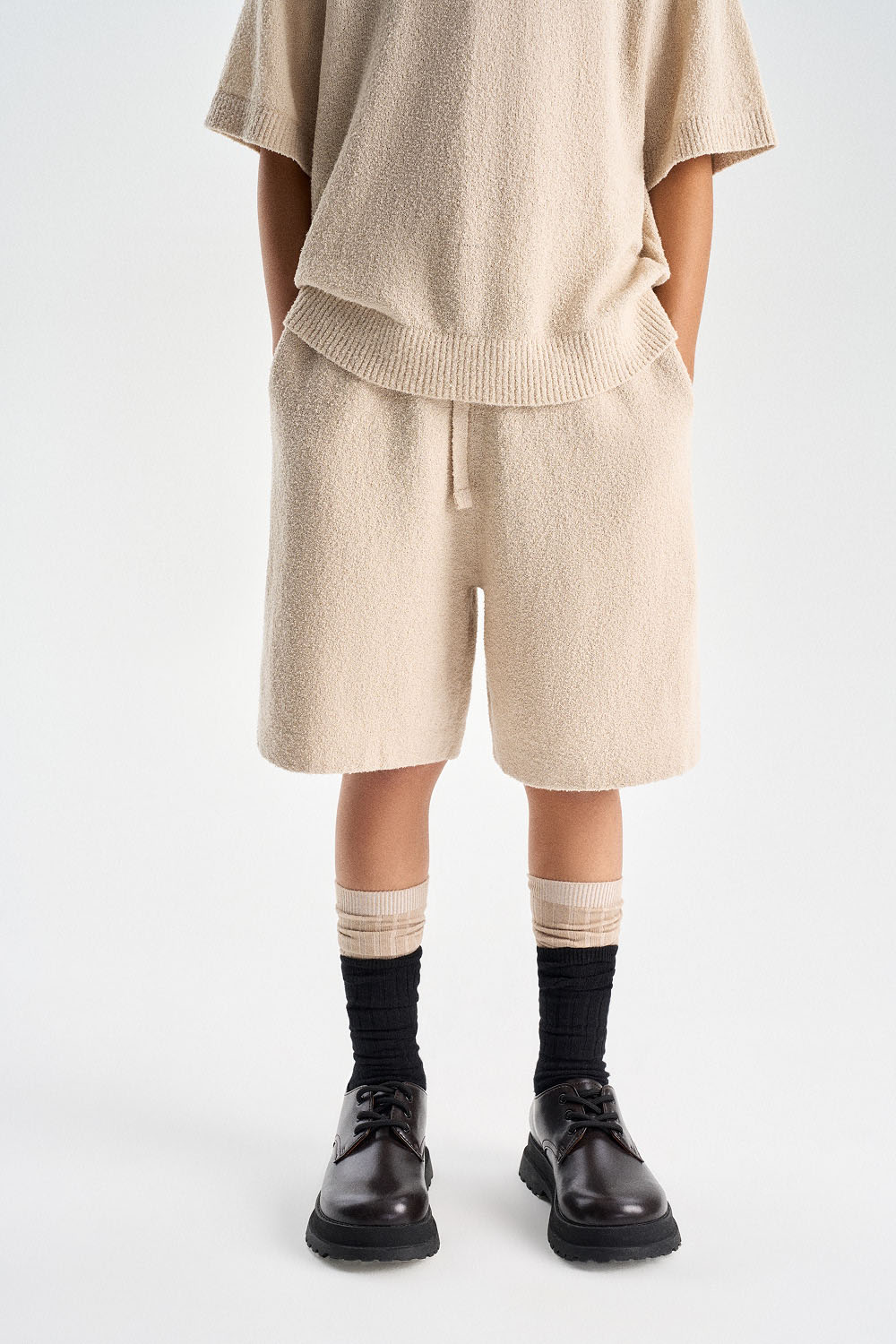 Хлопковые шорты на резинке (SSLSB-647-17421-704) Silver spoon