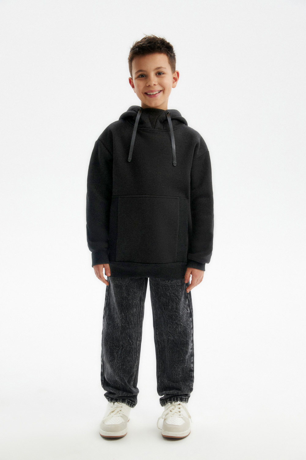 Худи из хлопка с начесом (SSLWB-328-18202-100) Silver spoon