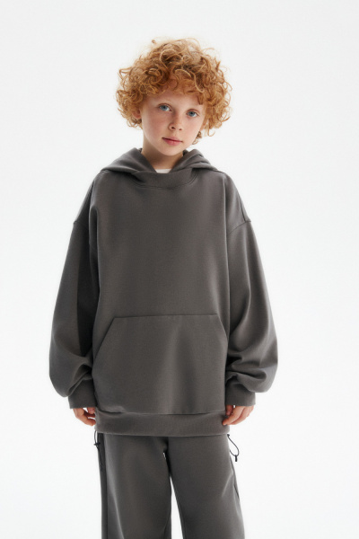 Худи из мягкого футера (SSLWB-548-18209N-824) Silver spoon