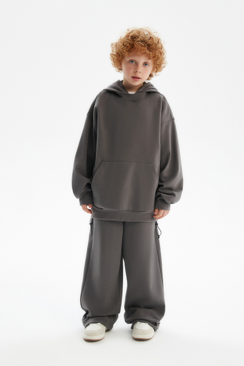 Худи из мягкого футера (SSLWB-548-18209N-824) Silver spoon