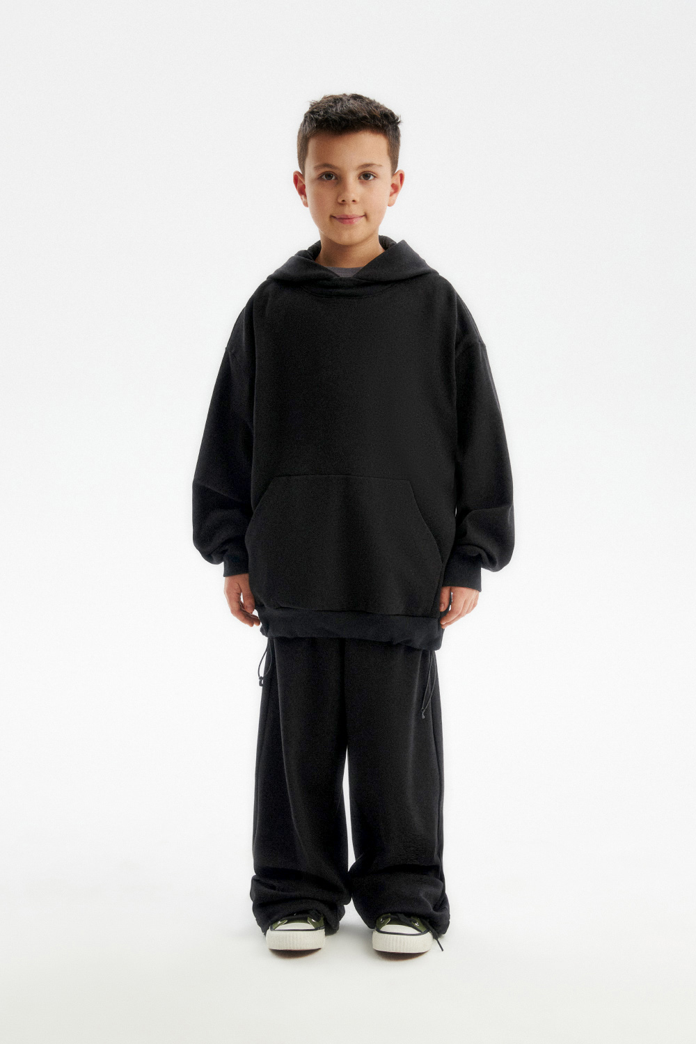 Худи из мягкого футера (SSLWB-548-18209N-182) Silver spoon