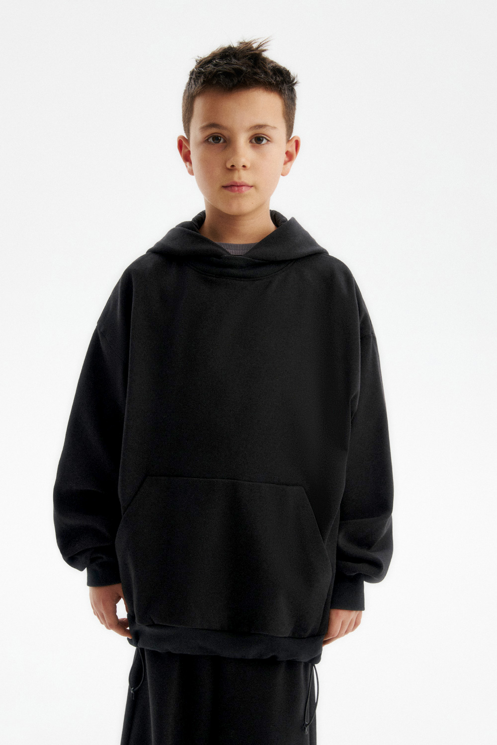 Худи из мягкого футера (SSLWB-548-18209-182) Silver spoon