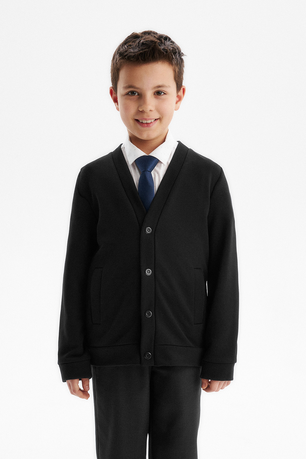 Кардиган из хлопкового футера (SSFSB-548-18728-183) Silver spoon