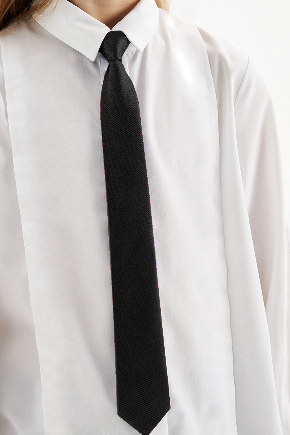 Классический галстук из атласной ткани (SSFSB-229-17904-100) Silver spoon