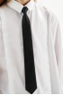 Классический галстук из атласной ткани (SSFSB-229-17904-100) Silver spoon