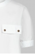 Комбинированная блузка с трикотажной спинкой (SSLSG-128-23104-200) Silver spoon