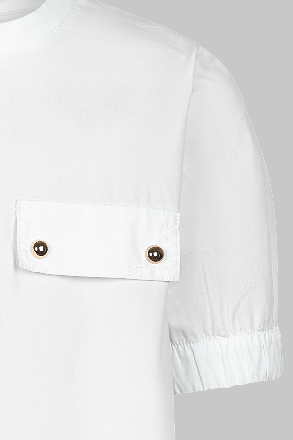 Комбинированная блузка с трикотажной спинкой