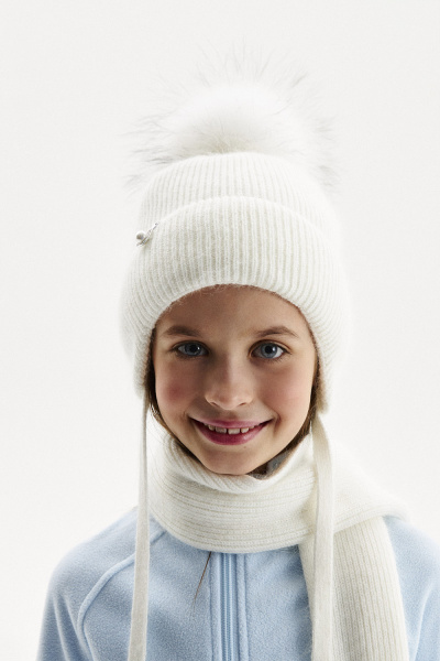 Комплект шапка и шарф из шерсти с утеплителем (PUFWG-317-210511-239) Silver Spoon