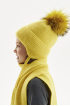 Комплект шапка и шарф из шерсти с утеплителем (PUFWG-317-210511-500) Silver Spoon