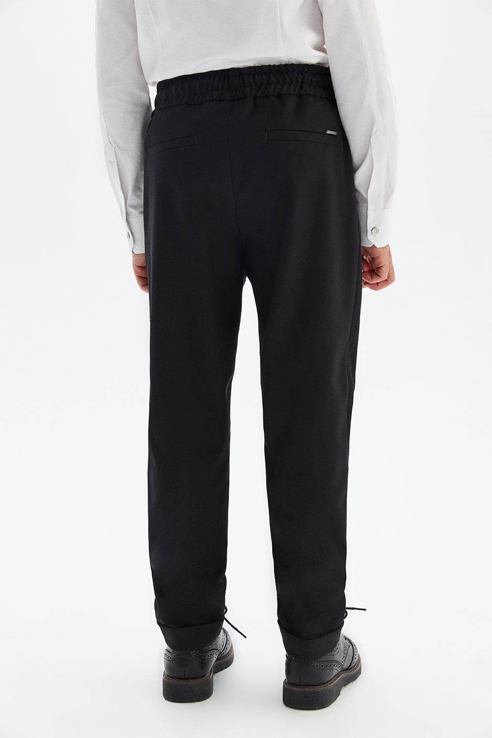 Костюмные брюки traveller с эластичной талией и шнурком (SSFSB-229-16011-101) Silver spoon