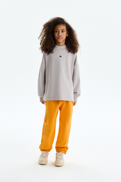 Лонгслив из хлопка унисекс (PUPWU-448-38206-737) Silver spoon