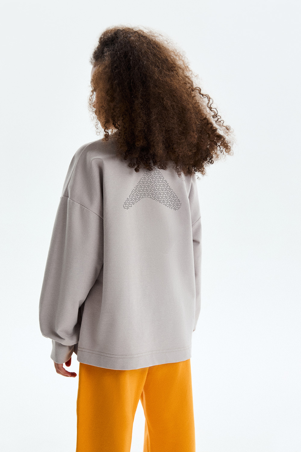 Лонгслив из хлопка унисекс (PUPWU-448-38206-737) Silver spoon