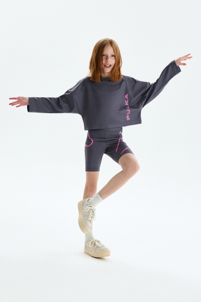 Лонгслив спортивный укороченный (PUPWG-428-28209-842) Silver spoon