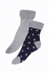 Махровые носки с отворотом (2 пары)