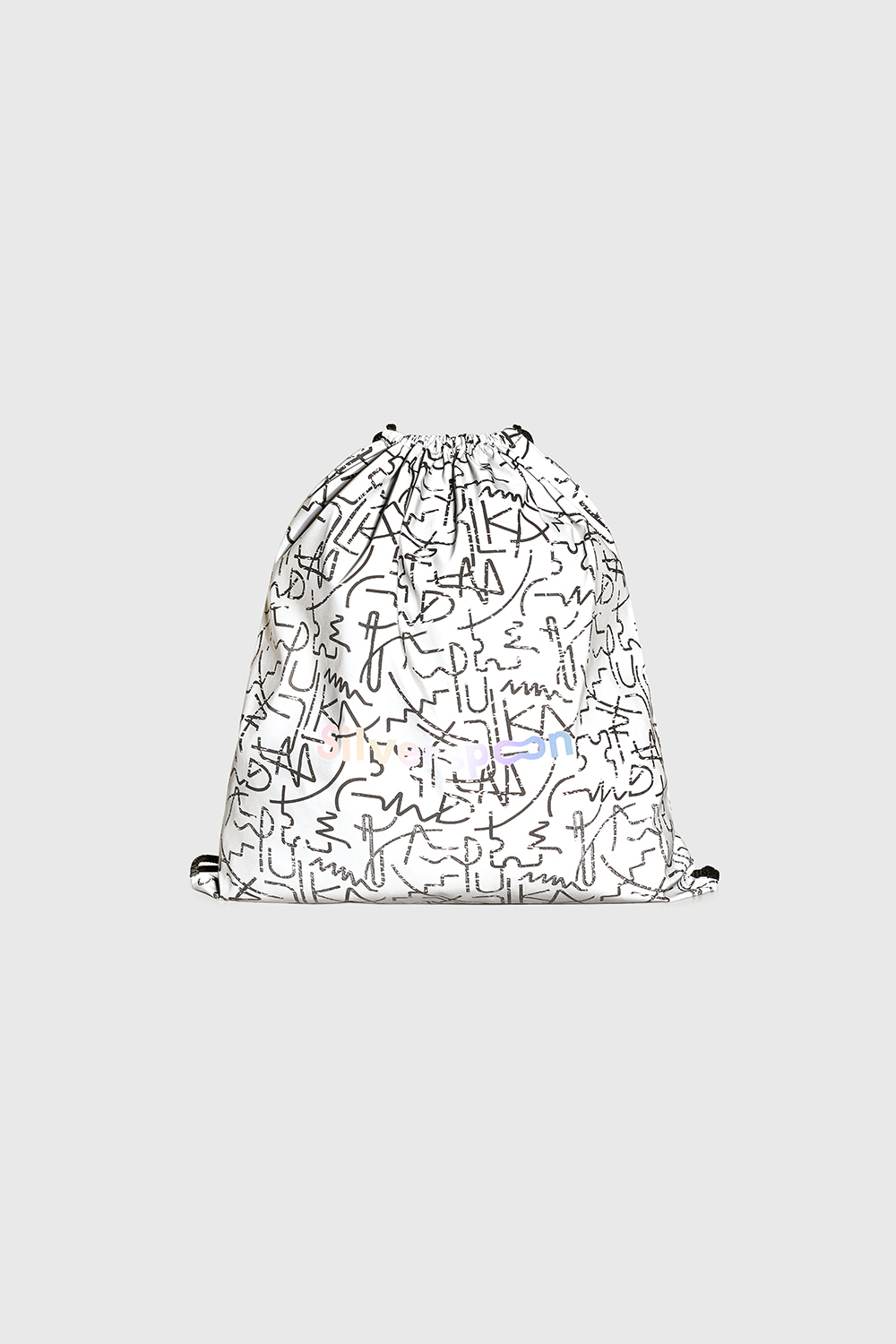 Мешок-рюкзак из светоотражающей ткани (SAFSU-409-39805-973) Silver spoon