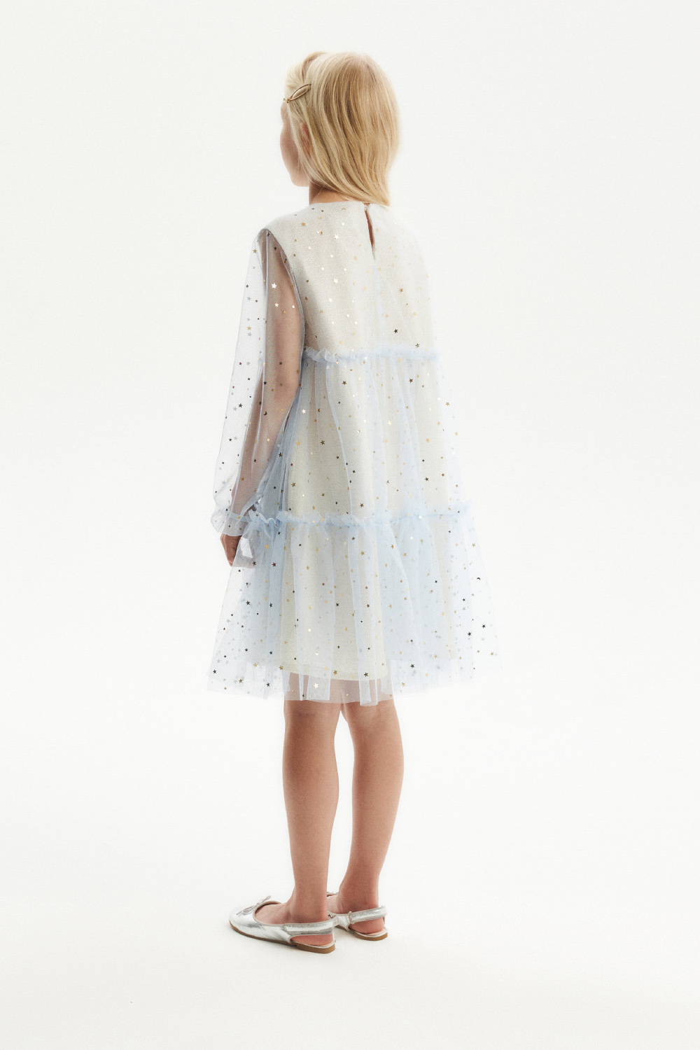 Нарядное платье со звездами (SNFWG-329-23616-380) Silver spoon