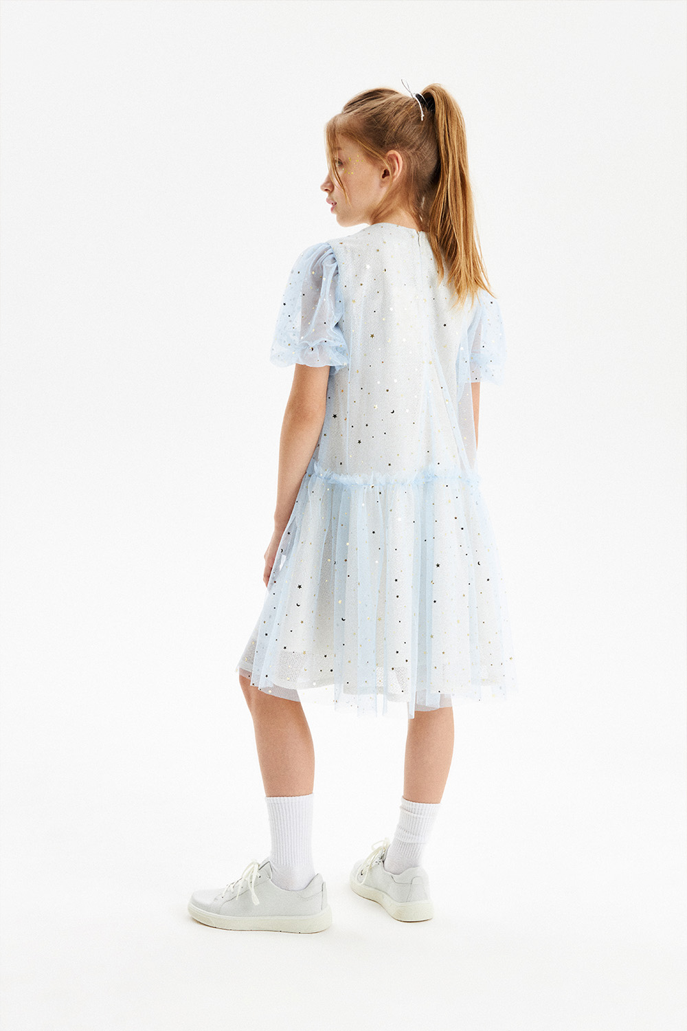 Нарядное платье со звездами (SNFWG-329-23605-380) Silver spoon