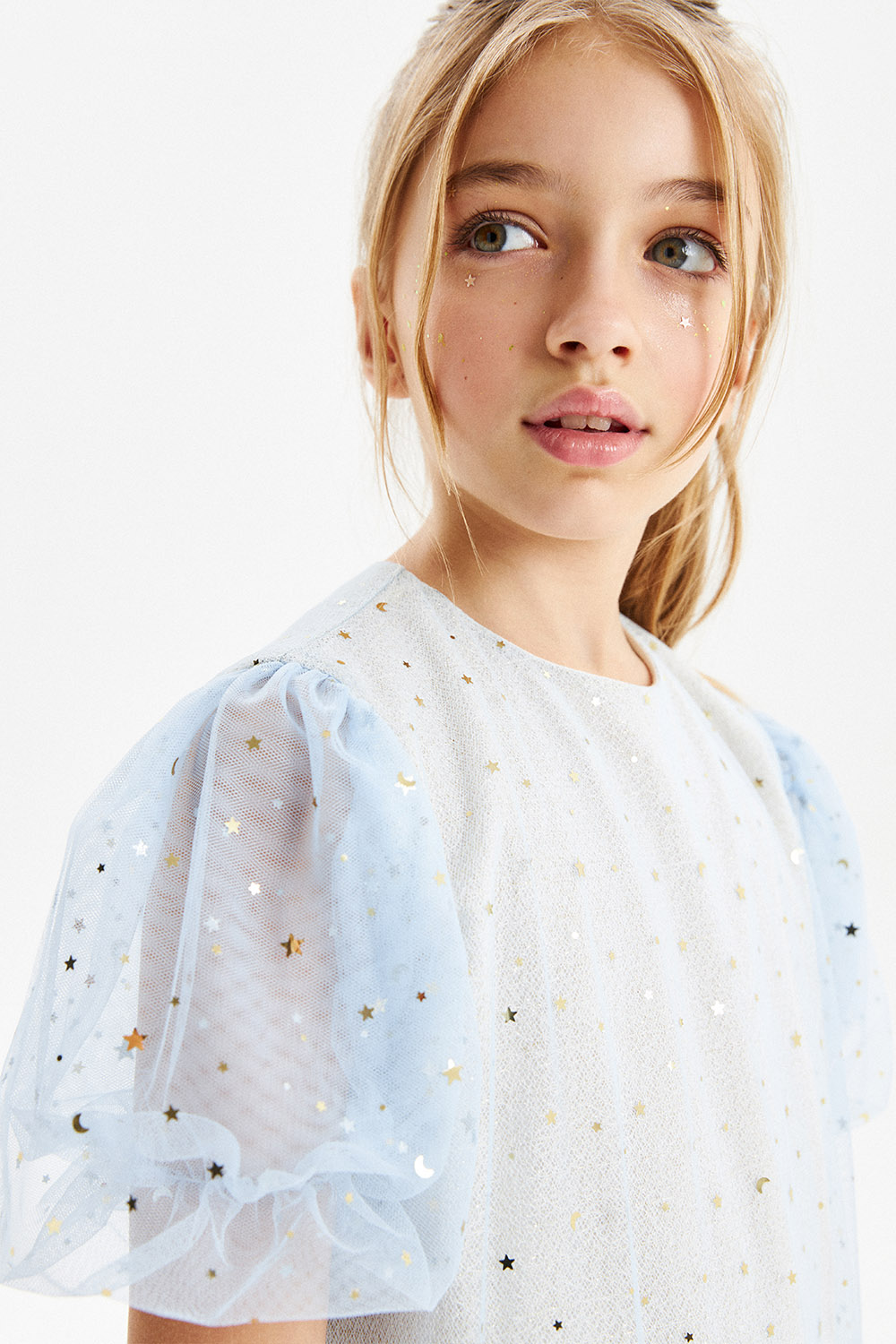 Нарядное платье со звездами (SNFWG-329-23605-380) Silver spoon