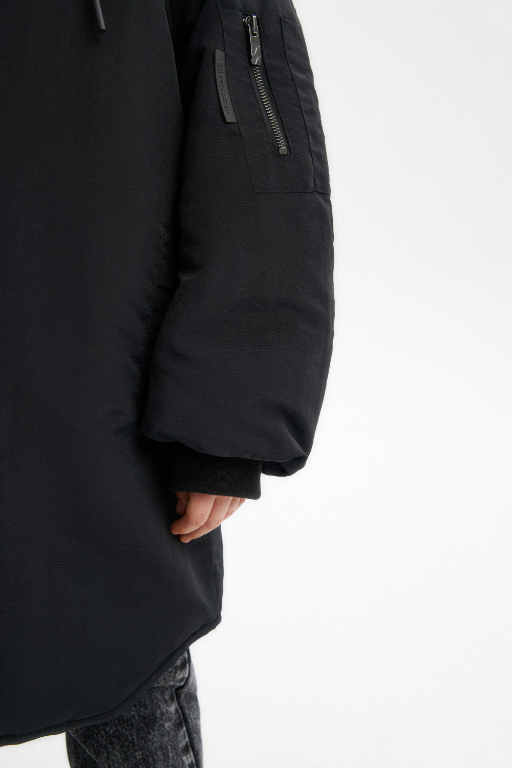 Пальто демисезонное с капюшоном (SULWU-546-31602-100) Silver spoon