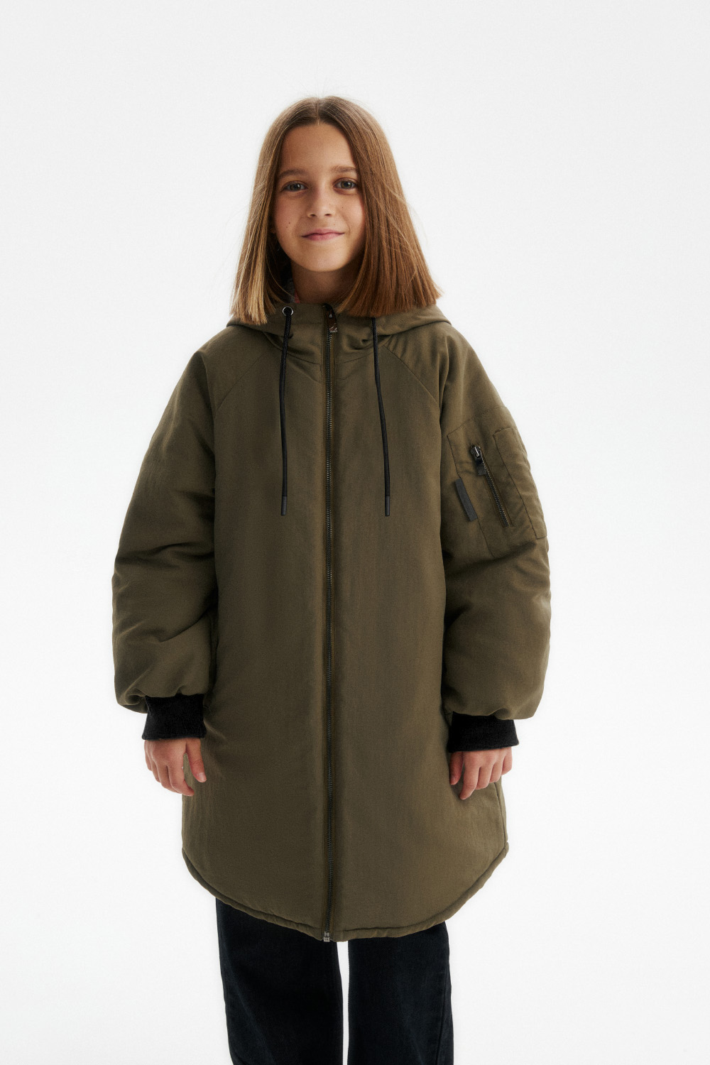 Пальто демисезонное с капюшоном (SULWU-546-31602-603) Silver spoon