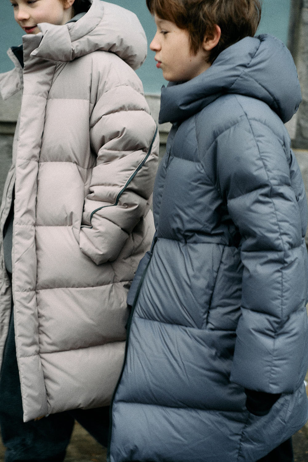 Пальто пуховое с капюшоном (SUOWB-446-10312-809) Silver spoon