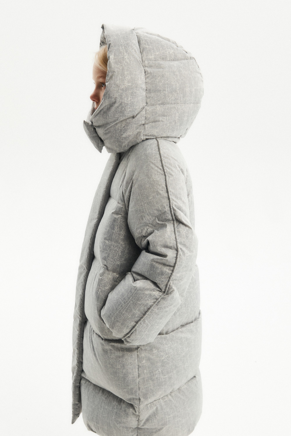 Пальто пуховое с капюшоном (SUOWG-426-20306-801) Silver spoon