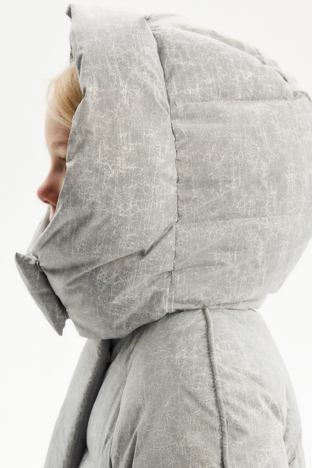 Пальто пуховое с капюшоном (SUOWG-426-20306-801) Silver spoon