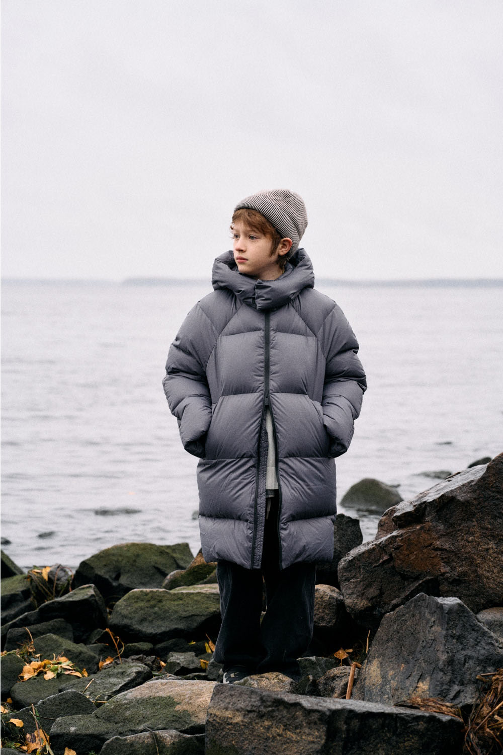 Пальто пуховое с капюшоном (SUOWB-446-10312-809) Silver spoon