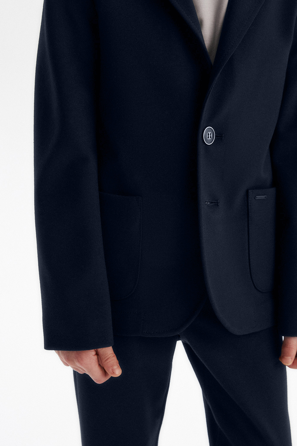 Пиджак comfort из трикотажа Milano jersey (SSFSB-548-13531-323) Silver spoon