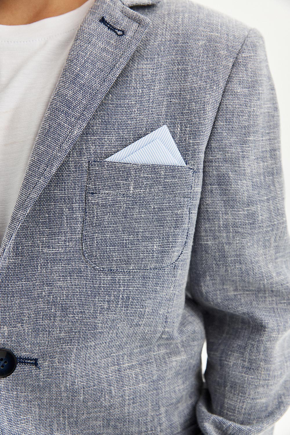 Пиджак slim из фактурной ткани