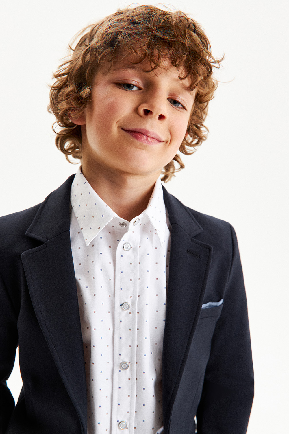 Пиджак slim из трикотажа Milano jersey (SSFSB-548-13533-323) Silver spoon