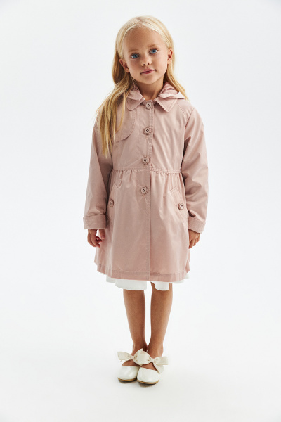 Плащ силуэта "baby doll" с капюшоном (SUFSG-116-20400-404) Silver Spoon