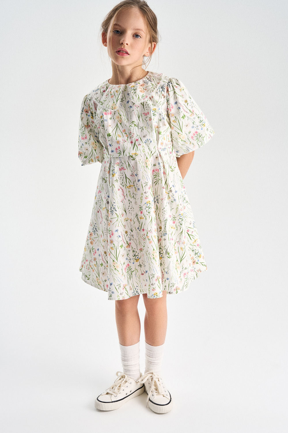 Платье из хлопка (SNFSG-629-23811-930) Silver spoon