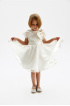 Платье с кружевом, бантом и хлопковой подкладкой (SNFSG-019-23603-201) Silver Spoon