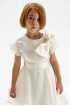Платье с кружевом, бантом и хлопковой подкладкой (SNFSG-019-23603-201) Silver Spoon