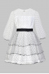 Платье в горошек с элегантным бантом (SNFSG-129-23640-233) Silver spoon