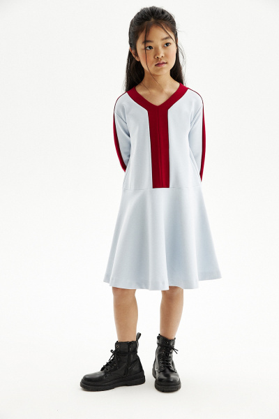 Платье в стиле color block из трикотажа milano jersey (SSLWG-228-23617-327) Silver Spoon