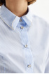 Приталенная блузка из хлопка на кнопках (SSFSG-229-22601-314) Silver Spoon