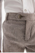 Прямые брюки из фактурной ткани
