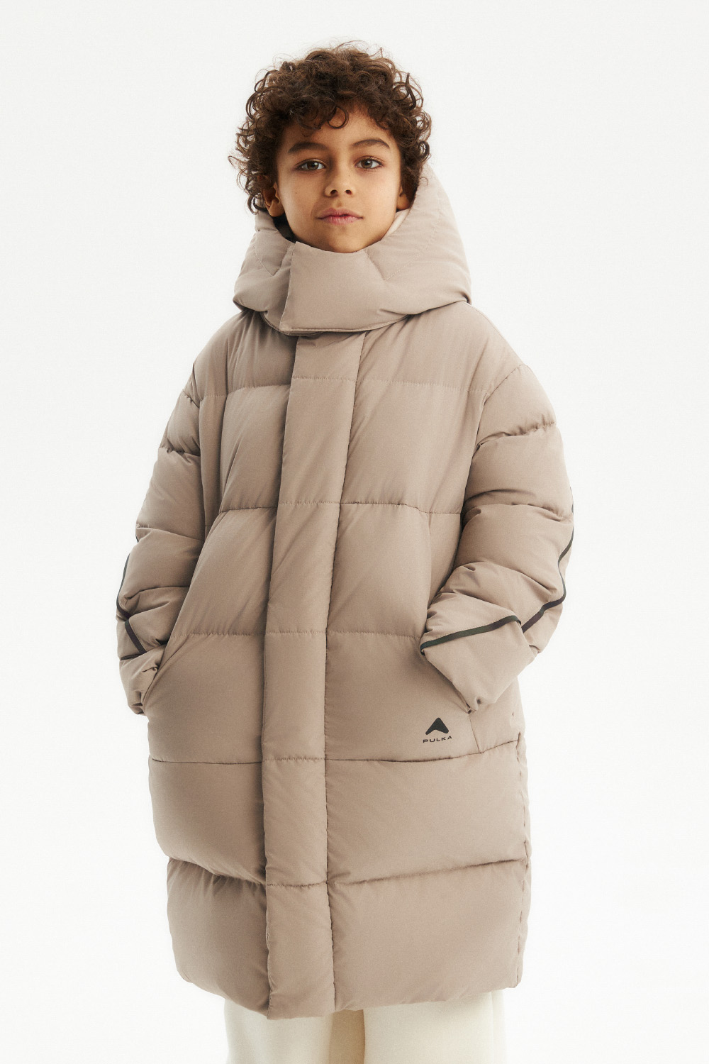 Пуховик с капюшоном (PUOWU-546-30130-701) Silver spoon