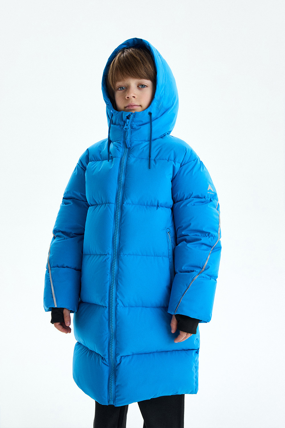 Пуховик с капюшоном (PUOWU-446-30317-344) Silver spoon