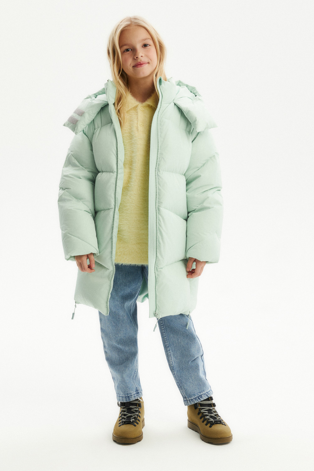 Пуховик с капюшоном (SUOWG-426-20316-629) Silver spoon